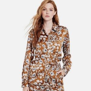 La Ligne x Target Floral Button Down Pajama Style Top M